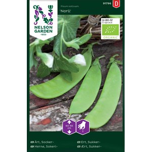 Fröer Nelson Garden Sockerärt Norli Låg Organic