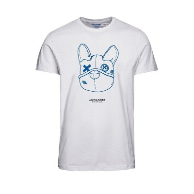 T-shirt med kortärm Herr Jack & Jones TEE SS CREW NECK FST 12232653 Vit (Storlek: M)