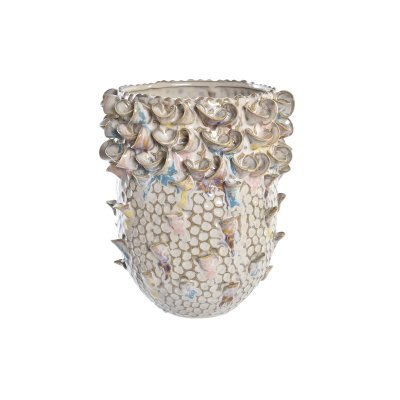 Vas DKD Home Decor Porslin Brun Medelhavs (17 x 17 x 19 cm)