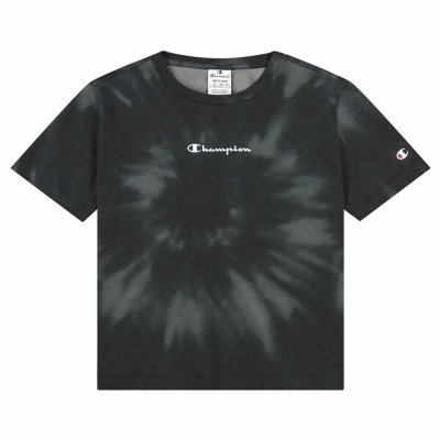 T-shirt med kortärm Dam Champion Croptop Svart (Storlek: S)