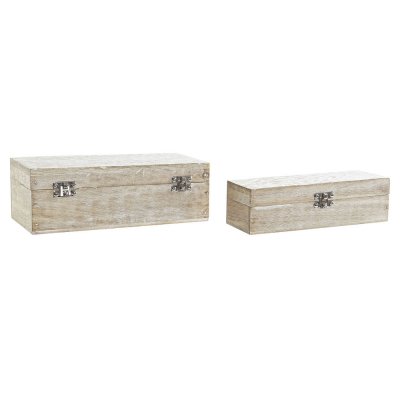 Smyckeskrin DKD Home Decor Indier Mangoträ (2 pcs) (23 x 8 x 6.5 cm) (27 x 11.5 x 9 cm)