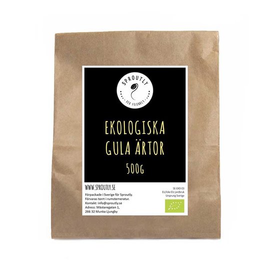 Gula ärtor, ekologiska 500g