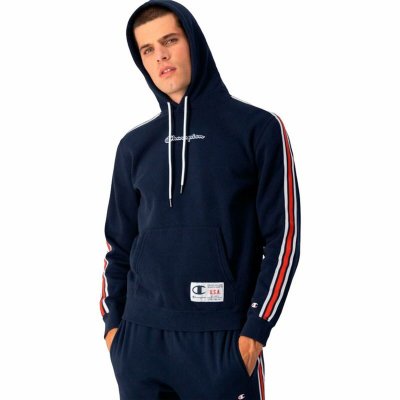 Tröja med huva Herr Champion Marinblå (Storlek: L)