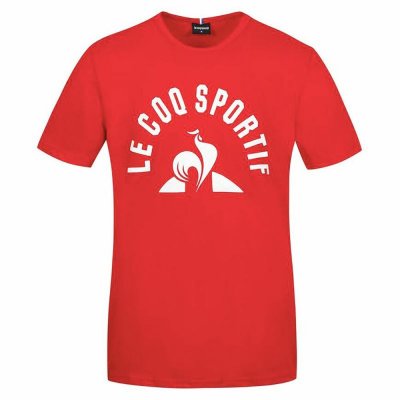 T-shirt med kortärm Herr Le coq sportif Bat Nº2 Röd (Storlek: S)