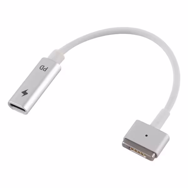 5 Pin MagSafe 2 T-kontakt till USB Type-C PD Laddadapter