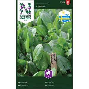 Fröer Nelson Garden Spenat Matador Ursprung Sverige