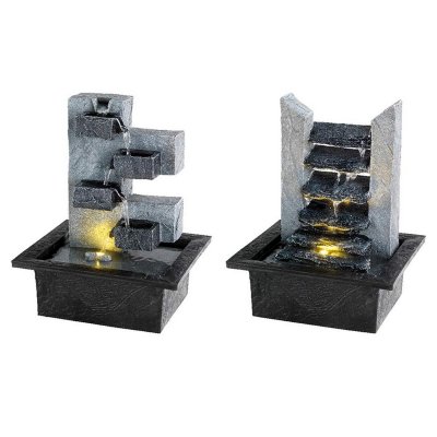 Trädgårdsfontän Lumineo Cascade Harts (19 x 21 x 27 cm)