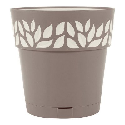 Självvattnande blomkruka Cloe Brun Plast (19 x 19 x 19 cm)