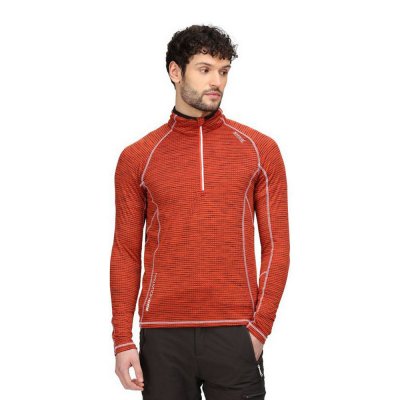 T-shirt med lång ärm Herr Regatta Yonder Half-Zip Orange (Storlek: L)