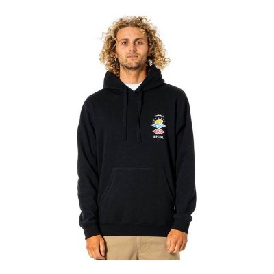 Tröja med huva Rip Curl Search Icon Svart (Storlek: XL)