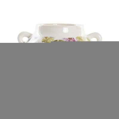Vas DKD Home Decor Vit Grön Rödbrun Stengods Shabby Chic (21 x 20 x 16 cm)