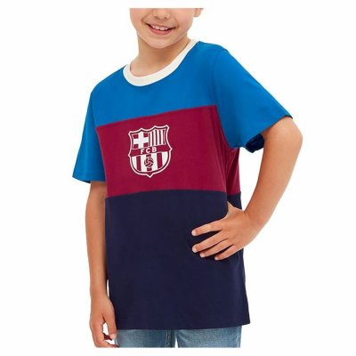 Kortärmad fotbollströja, Barn F.C. Barcelona Röd (Storlek: 6 år)