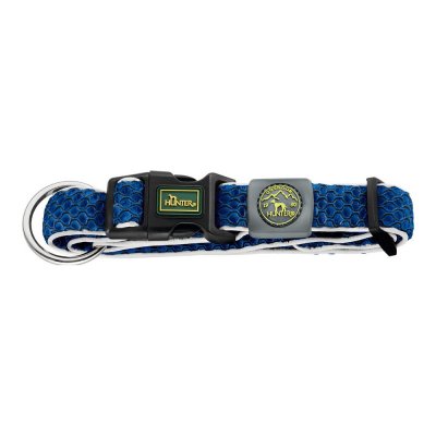 Hundhalsband Hunter Plus Tråd Blå Storlek L Blue (40-60 cm)