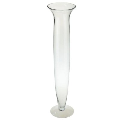 Vas DKD Home Decor Glas Transparent (14 x 14 x 60 cm)