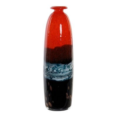 Vas DKD Home Decor Röd Glas (8 x 8 x 28.5 cm)