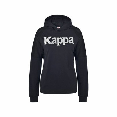 Tröja med huva Dam Kappa Yutsuko Svart (Storlek: XS)