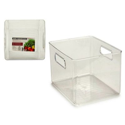 Bricka Kyl Med handtag Transparent Plast (20 x 15 x 20 cm)