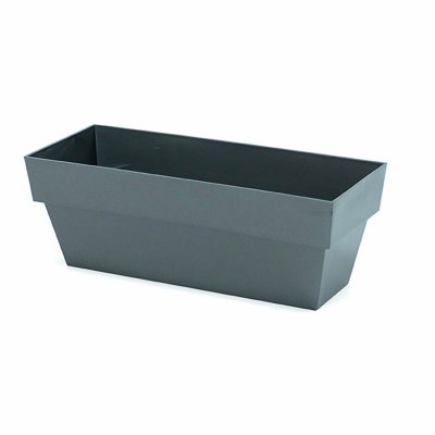 Blomlåda Plastiken Limited Antracitgrå (10 x 25 cm)