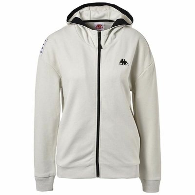 Tröja med huva Dam Kappa Yvi Authentic Ljusgrå (Storlek: XS)