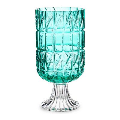 Vas Gravyr Glas Turkos (13 x 26,5 x 13 cm)