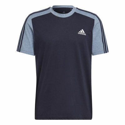 T-shirt Adidas Essentials Mélange Mörkblå (Storlek: S)