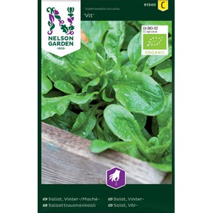 Fröer Nelson Garden Sallat Vinter- /Mache- Vit Ekologisk