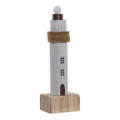Prydnadsfigur DKD Home Decor Främre lyktor MDF (7.5 x 6 x 23 cm)