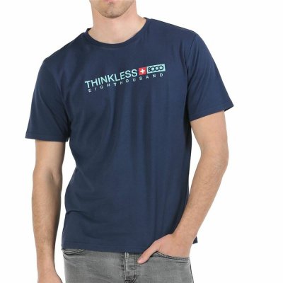 T-shirt med kortärm Herr mas8000 Vigorous Mörkblå (Storlek: S)