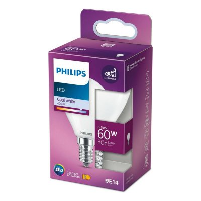 LED-lampa Philips E14 6,5 W 806 lm (4000 K) (Ø 4,5 x 8 cm)