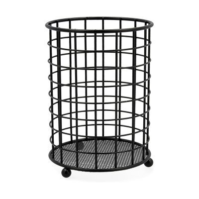 Kruka för köksredskap Quid Svart Metall (12,5 x 12,5 x 16,5 cm)