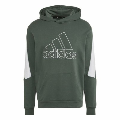 Tröja med huva Herr Adidas Future Icons Grön (Storlek: M)