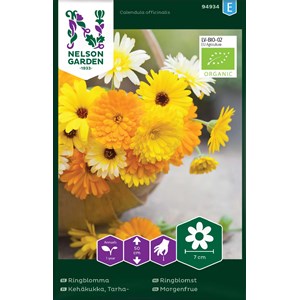 Fröer Nelson Garden Ringblomma Mix färg Organic