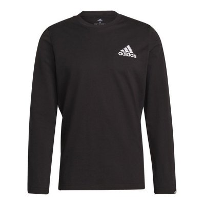 T-shirt med lång ärm Herr Adidas Spray Graphic Svart (Storlek: M)