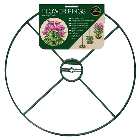 Växtstöd ring 40 cm, 2-pack