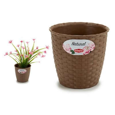 Kruka Stefanplast Beige Plast (14 x 12,5 x 14 cm)