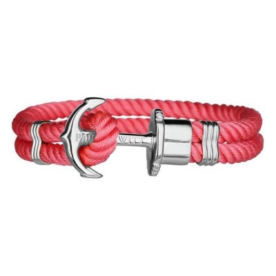 Unisexarmband Paul Hewitt Silvrig Rosa Nylon (Mått: 23 cm)