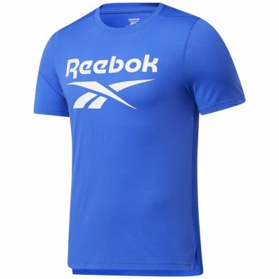 T-shirt med kortärm Herr Reebok Workout Ready Supremium Blå (Storlek: M)