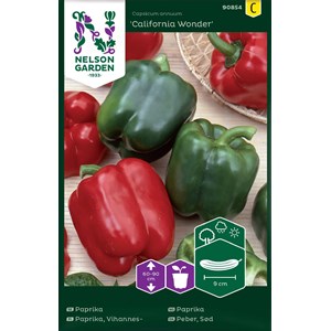 Fröer Nelson Garden Paprika California Wonder