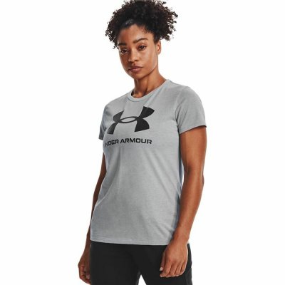T-shirt med kortärm Herr Under Armour Sportstyle Ljusgrå (Storlek: L)