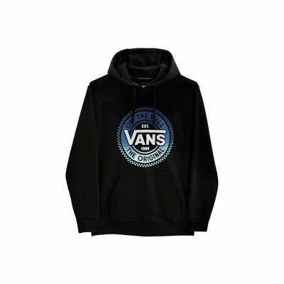 Tröja med huva Herr Vans Big Chest Lock Up Svart (Storlek: S)