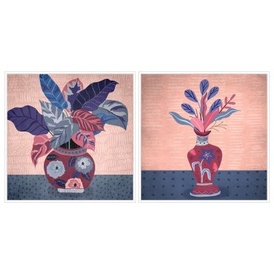 Tavla DKD Home Decor Vas (83 x 4,5 x 83 cm) (2 antal)