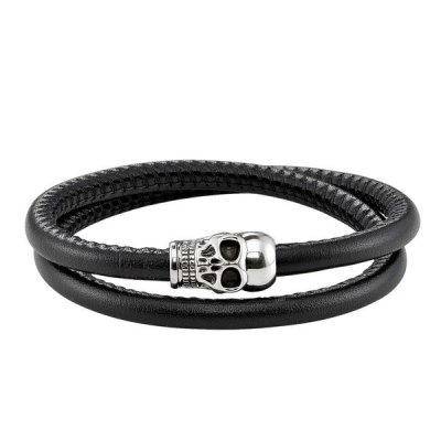 Unisexarmband Thomas Sabo UB0010-825-11 Svart Silver Silvrig (Mått: 15 cm)