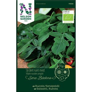 Fröer Nelson Garden Sara Bäckmo Rucola/Senapskål Organisk