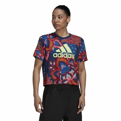 T-shirt med kortärm Dam Adidas FARM Rio Graphic (Storlek: L)