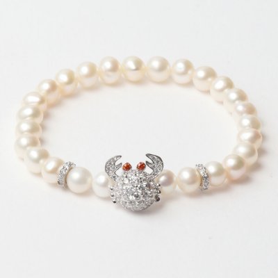 Damarmband Lancaster JLA-BR-CRAB-1-WH Silvrig Vit Sterlingsilver 16 mm