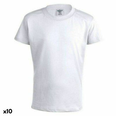 Barn T-shirt med kortärm 145873 Vit (Storlek: XS)
