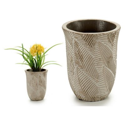 Kruka Brun Cement (10 x 13 x 10 cm)