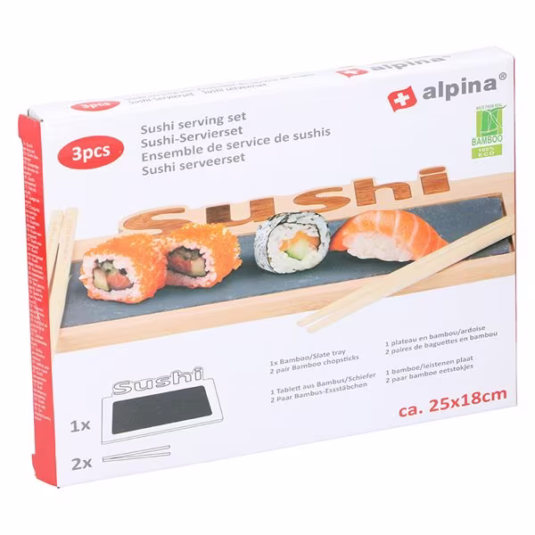 Alpina Sushibricka i bambu 3 delar