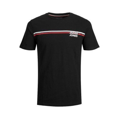 T-shirt med kortärm Herr JJATLAS TEE SS CREW Jack & Jones 12221005 Svart (Storlek: XXL)