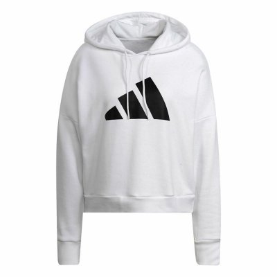 Tröja med huva Dam Adidas Sportswear Future Icons Vit (Storlek: M)